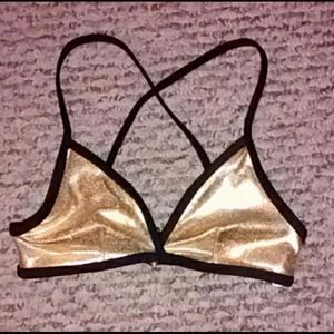 American Apparel Gold Bralette